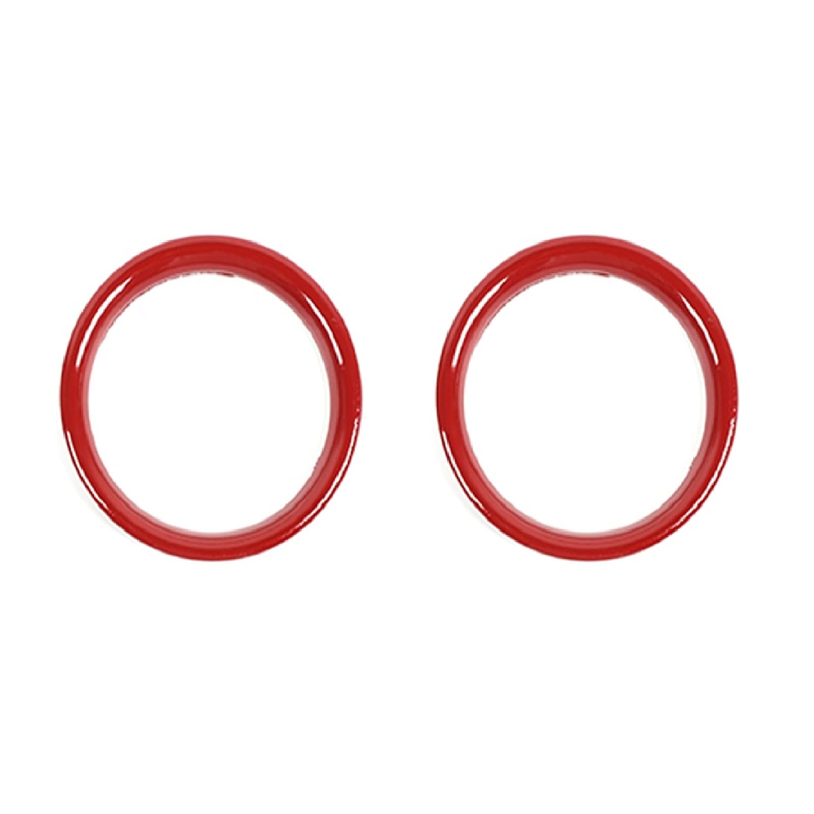 Jodriva Autoinnenraum hinten Klimaanlage Auslass Entlüftung Dekoration Abdeckung Ring Aufkleber Zubehör, for Ford, for F-150 Raptor 2009-2014 Auto-Lüftungsgitter-Dekoration(Red) von Jodriva