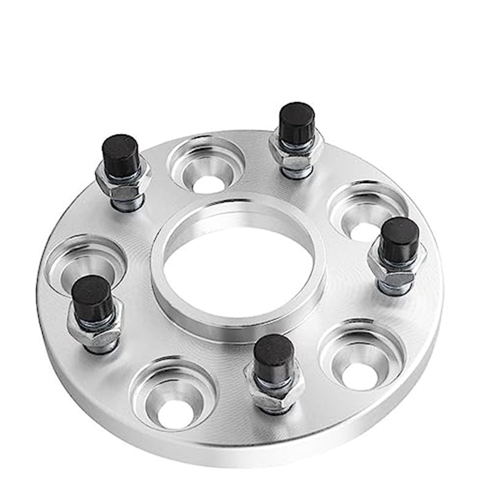 Jodriva Autoraddichtung 1 Stück, for Corolla, 5 Löcher Aluminium-Radabstandshalter 5x100 PCD CB 54,1 mm Nabenadapter 5x3,93 Adapter Radabstandshalter Spurverbreiterungen für Autos(Black 15mm) von Jodriva
