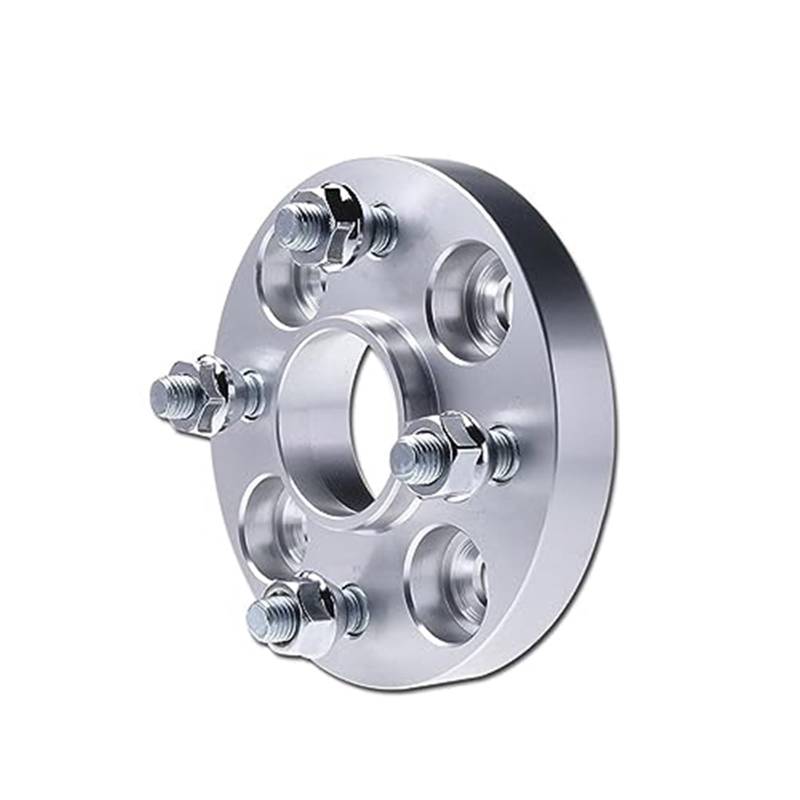 Jodriva Autoraddichtung 2 Stück 4 Löcher, für, Coupe, for A2 Spurverbreiterung Adapter PCD 4x100 CB 57,1mm, geschmiedete Spurverbreiterungen aus Aluminiumlegierung Spurverbreiterungen für Autos(Silver von Jodriva