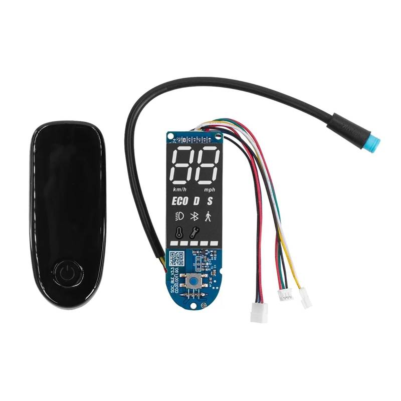 Jodriva Bluetooth-Display-Armaturenbrett-Platine, for Ninebot, for F40 F30 F20 F25 Elektroroller KickScooter Armaturenbrett-Abdeckungsteile Display für Elektroroller(Dashboard with Cover) von Jodriva