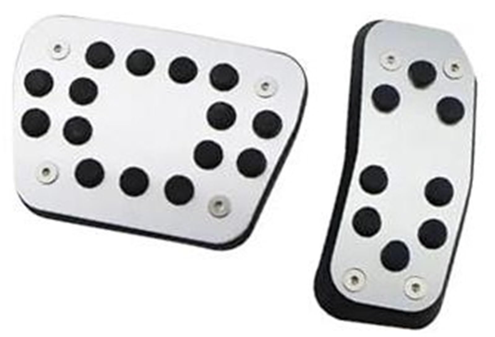 Jodriva Bremspedalplatte, for Ecosport, 2012–2022, for Fiesta, 2009–2017, Auto-Styling, Gaspedal, Kupplung, Kraftstoff, Aluminium-Pedal-Set Auto-Pedalpolster-Abdeckung(Black at Pedal) von Jodriva