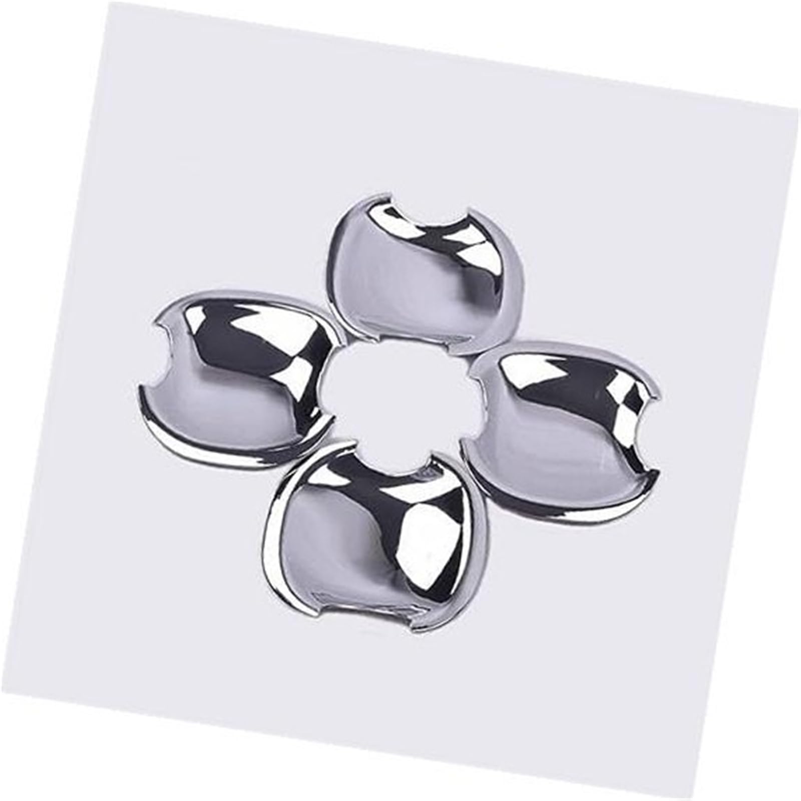 Jodriva Chrom-Carbon-Faser-Autotürgriff-Abdeckungsschale, for Toyota, VIOS 2002–2017 XP40 XP90 XP150 Belta Autotürgriffabdeckung(Silver Bowl) von Jodriva