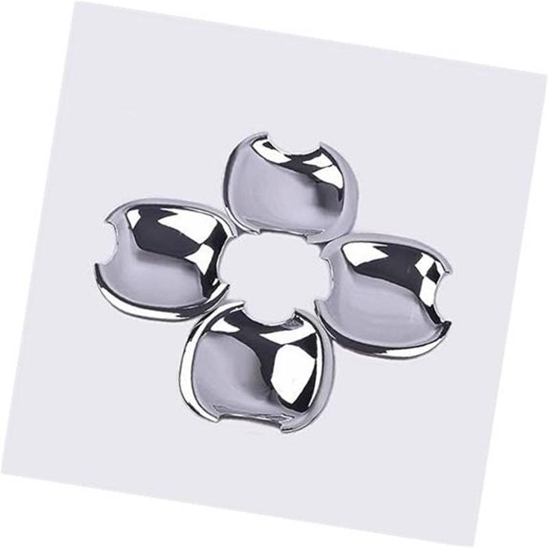 Jodriva Chrom-Carbon-Faser-Autotürgriff-Abdeckungsschale, for Toyota, VIOS 2002–2017 XP40 XP90 XP150 Belta Autotürgriffabdeckung(Silver Bowl) von Jodriva