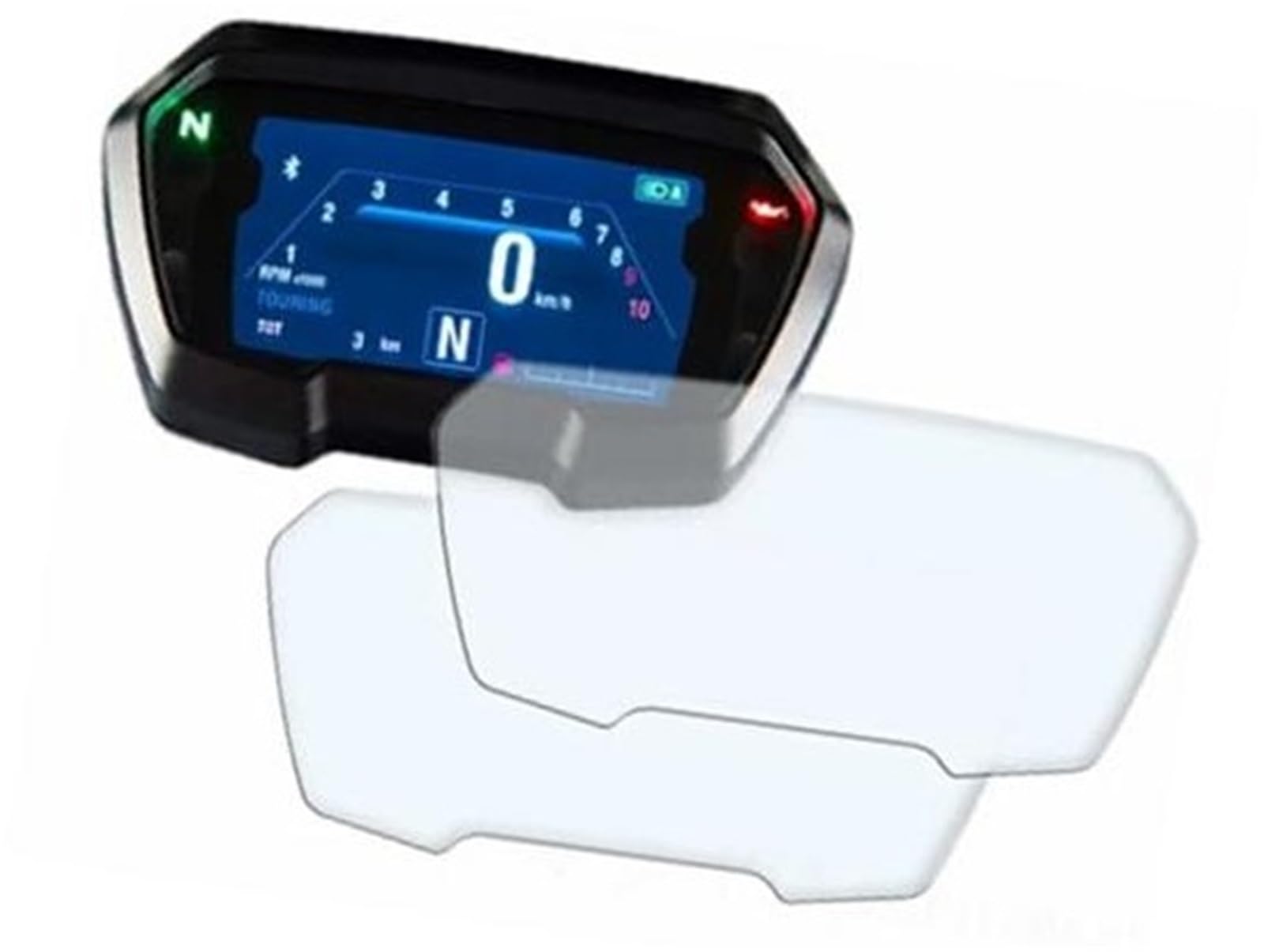 Jodriva Displayschutzfolie, for DIAVEL 1260 1260S S 2019 2020 2021 2022 Motorrad-Kratz-Cluster-Display Displayschutzfolie für das Armaturenbrett von Motorrad(Black 3 Pieces) von Jodriva