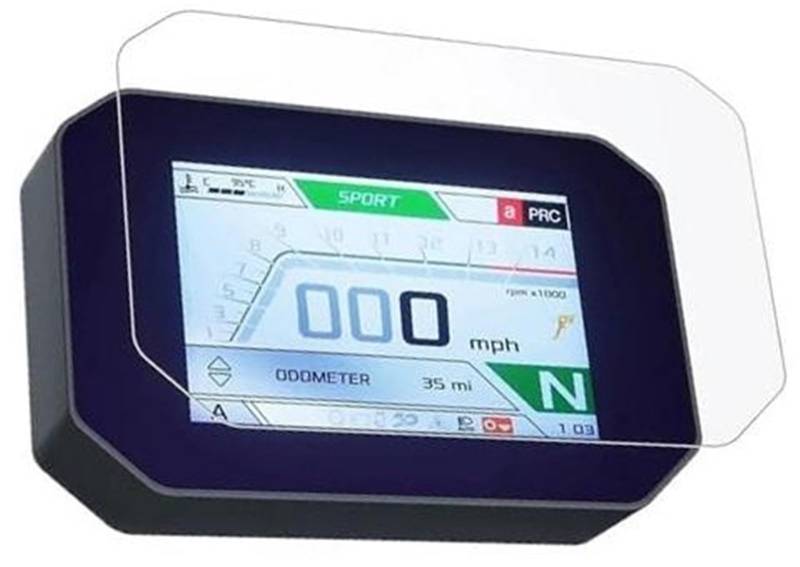 Jodriva Displayschutzfolie 2022, Motorrad-Kratz-Cluster-Display Tuareg 660, for Aprilia, Tuareg660 RSV4/Tuono V4 Displayschutzfolie für das Armaturenbrett von Motorrad(Black 1 Sets) von Jodriva