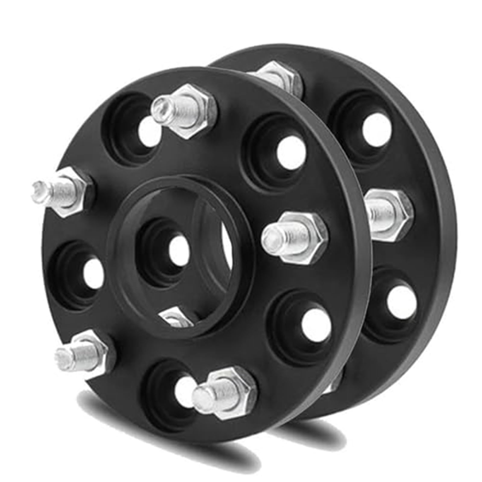 Jodriva Distanzstücke, 2 Stück, Spurverbreiterung, Adapter PCD 5 x 112 66,6, geschmiedetes 7075 Aluminium, schwarze Autoreifendichtung, Reifenflansch, for Mercedes-Benz, Unterlegscheibe Spurverbreiter Jodriva Distanzstücke, 2 Stück, Spurverbreiterung, Adapter PCD 5 x 112 66,6, geschmiedetes 7075 Aluminium, schwarze Autoreifendichtung, Reifenflansch, for Mercedes-Benz, Unterlegscheibe Spurverbreiter von Jodriva