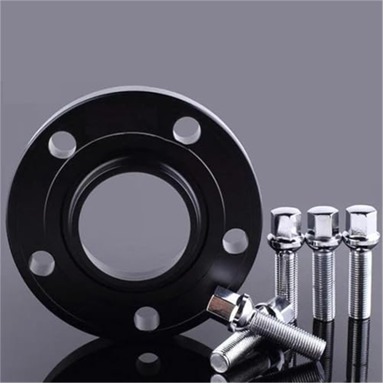 Jodriva Distanzstücke, Spurverbreiterungen 5x112 Hubcentric 66.6 Autozubehör 20mm Aluminium-Radadapteranzug, for Auto-Separadores Shims Plate Spurverbreiterungen für Autos(Black 25mm) von Jodriva