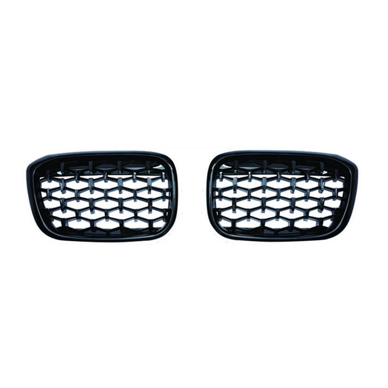 Jodriva EIN Paar Auto-Frontstoßstangengrills Diamond Racing Grille Grill, for, for X3 G01 G08 X4 G02 2018 2019 2020 Auto Meteor Styling Auto-Kühlergrill(Titanium Black) von Jodriva