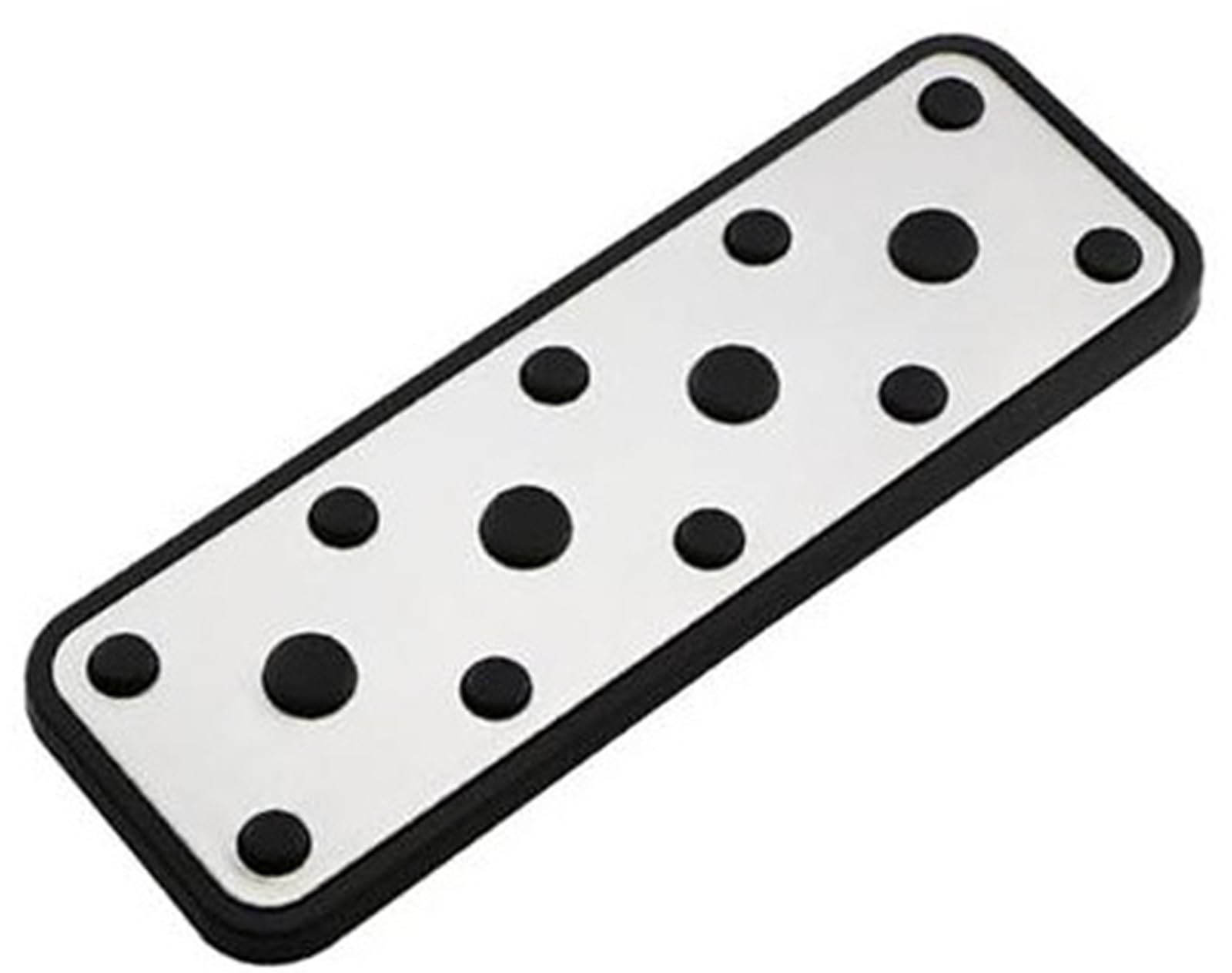 Jodriva Edelstahl Auto Bremspedal Pad Abdeckung Restfoot Pedale, for Subaru, for Forester, SG 2003-2005 Auto Schutz Abdeckungen Auto-Pedalpolster-Abdeckung(Black 1Pcs Rest) von Jodriva