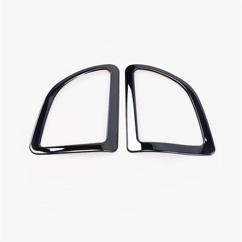 Jodriva Edelstahl-Klimaanlage, Armaturenbrett-Entlüftungsabdeckung, for Toyota, for Corolla 2014–2016 Auto-Lüftungsgitter-Dekoration(Black) von Jodriva