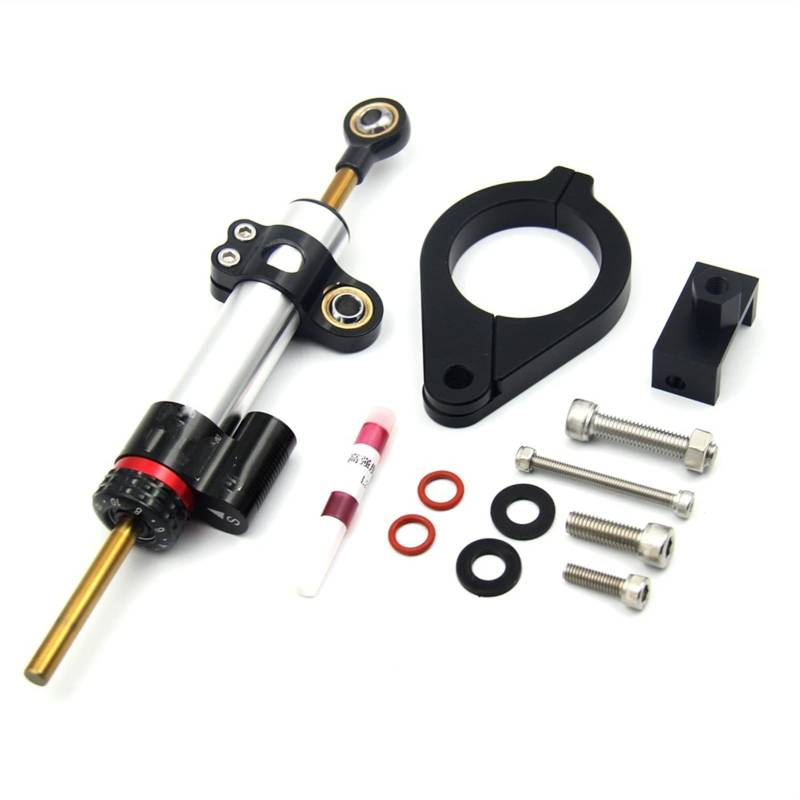 Jodriva Einstellbare Motorräder Lenkung Stabilisieren Dämpfer Halterung Mount Kit, for, F800GS/ADV F800 GS F 800 GS ADV(Classic-A) von Jodriva