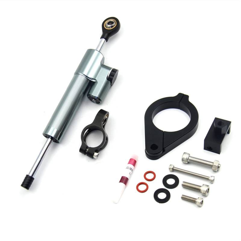Jodriva Einstellbare Motorräder Lenkung Stabilisieren Dämpfer Halterung Mount Kit, for, F800GS/ADV F800 GS F 800 GS ADV(Sky Blue-A) von Jodriva