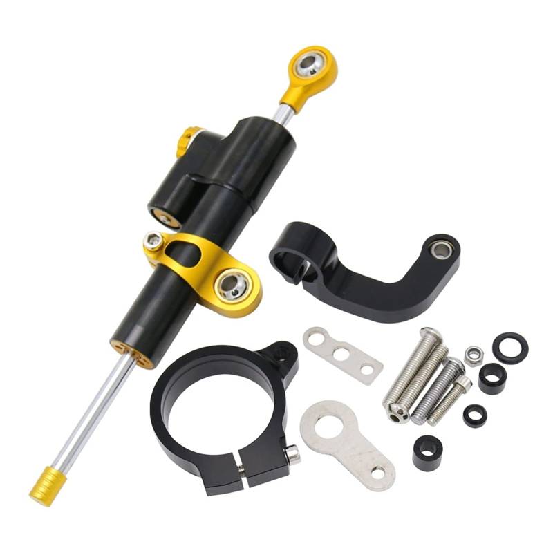 Jodriva Einstellbarer Lenkungsdämpfer-Halterungssatz for Motorräder, for, R1200GS LC 2013 2014 2015 2016 2017 CNC-Aluminium(B-1 Set) von Jodriva