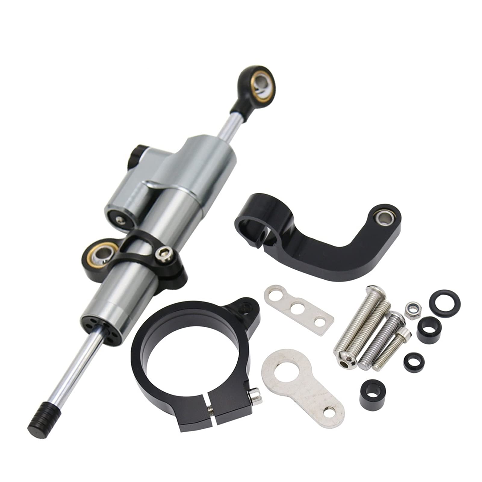 Jodriva Einstellbarer Lenkungsdämpfer-Halterungssatz for Motorräder, for, R1200GS LC 2013 2014 2015 2016 2017 CNC-Aluminium(F-1 Set) von Jodriva