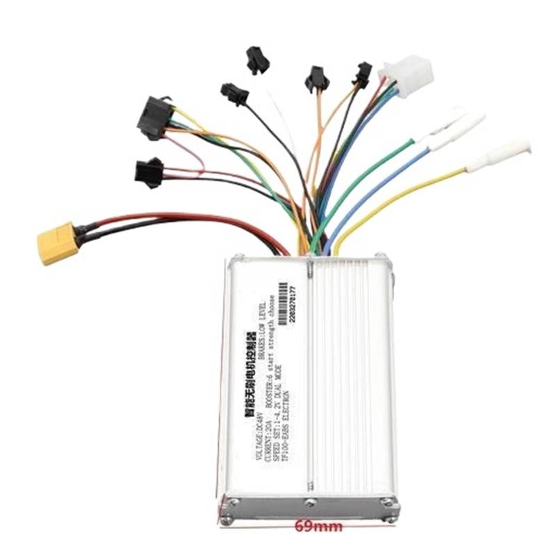 Jodriva Elektrische Roller Drossel Schalter TF-500 LCD Display 36V 48V Bürstenlosen Controller, for Kugoo, for M4 Pro TF-100 LCD Instrument Display für Elektroroller(48V 20a) von Jodriva