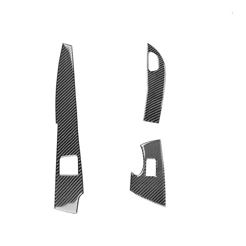 Jodriva Fensterheberschalter-Tastenabdeckung Zieraufkleber Türarmlehnenrahmen, for Chevrolet Corvette C7 2014-2019 Zierleiste für Autofensterschalter von Jodriva