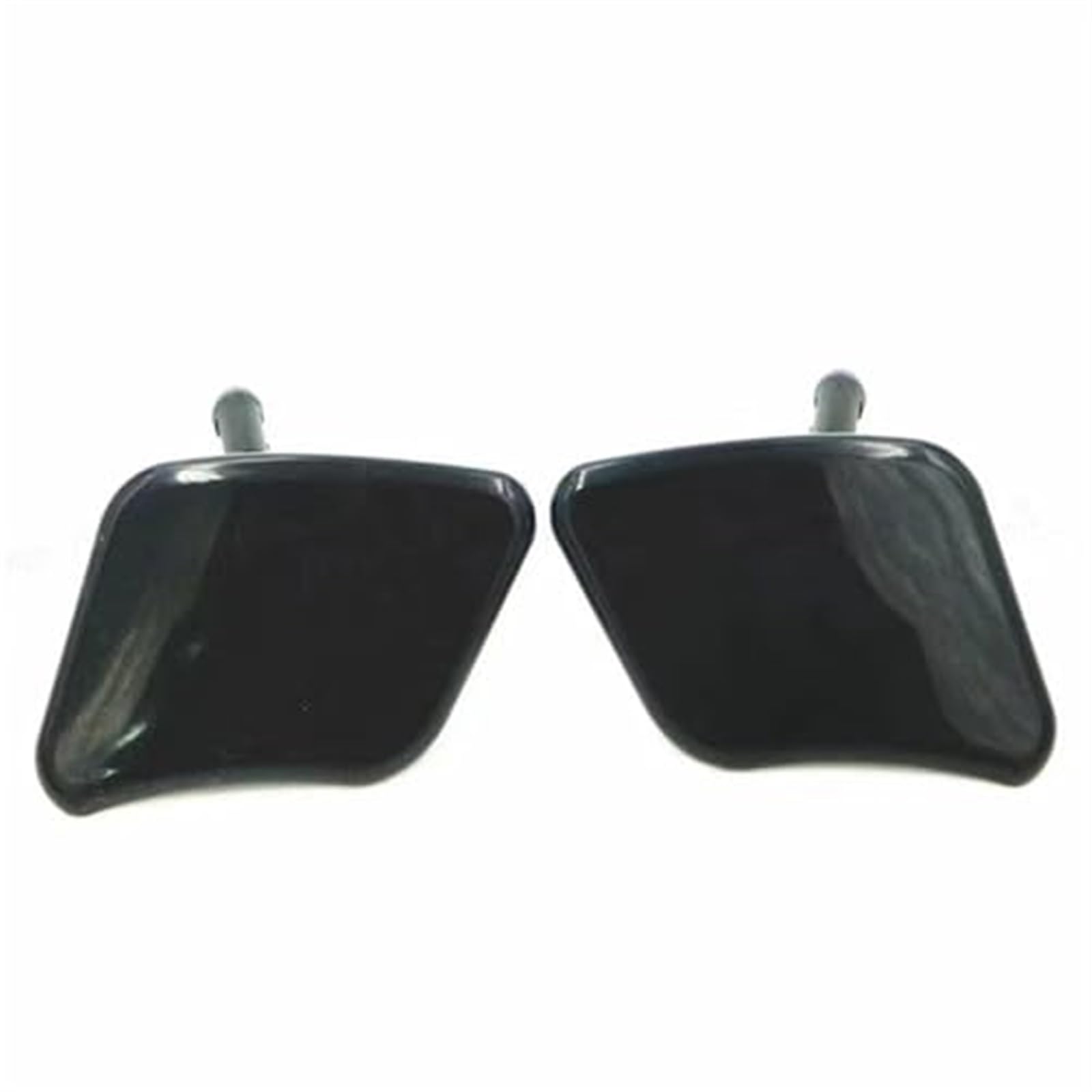 Jodriva Frontstoßstange Scheinwerfer Scheinwerferwaschdüse Abdeckkappe Gehäuse Grundfarbe, for Kia, Borrego Mohave 2008-2016 Jet Deckelschale Scheinwerferwaschabdeckung(Black Set) von Jodriva