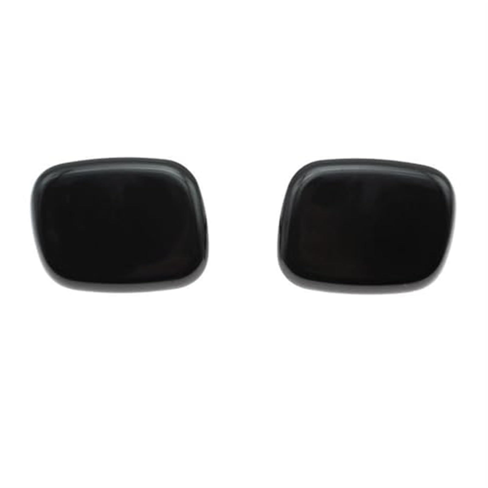 Jodriva Frontstoßstange Scheinwerferwaschanlage Sprühdüse Jet Abdeckkappe, for Hyundai, Sonata LF 2014 2015 2016 2017 98682-C1000 98681-C1000 Scheinwerferwaschabdeckung(Black Set) von Jodriva