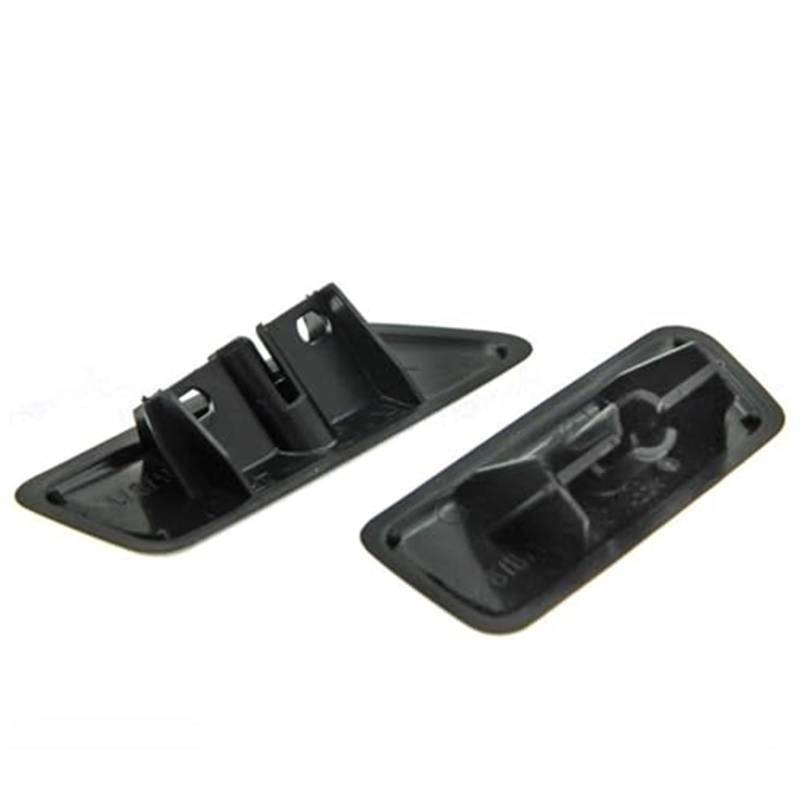 Jodriva Frontstoßstange Scheinwerferwaschdüsenabdeckung Scheinwerferwaschdüsenkappe, for Mitsubishi, Outlander XL 2006-2010 8264A049 8264A050 Scheinwerferwaschabdeckung(Black Set) von Jodriva