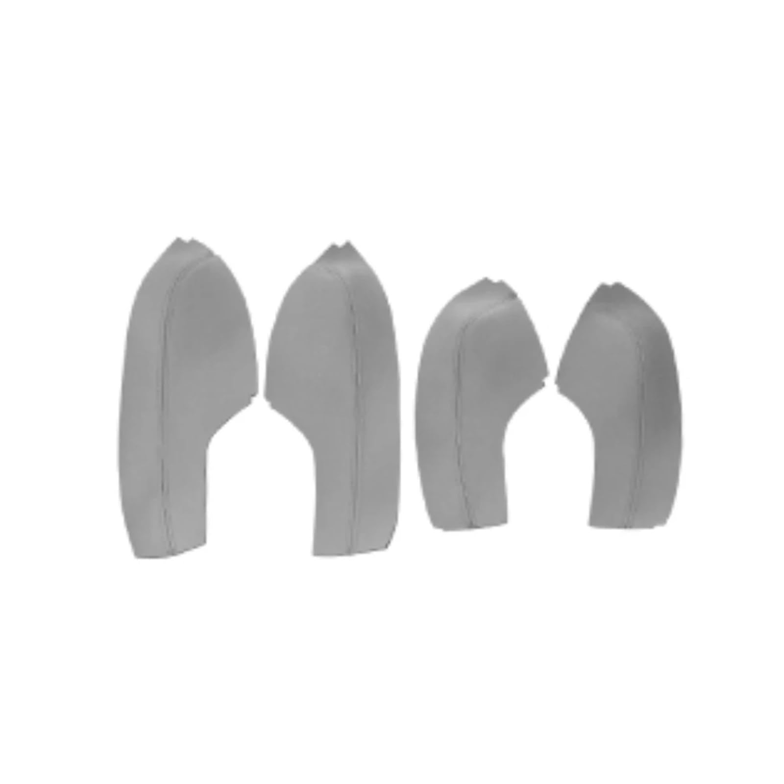 Jodriva Graue Farbe, for Civic, 10. Generation 2016–2019, Auto-Innentürgriffverkleidung/Mittelarmlehne, Mikrofaser-Lederbezug Türinnenverkleidung(4X Door Armrest Gray) von Jodriva