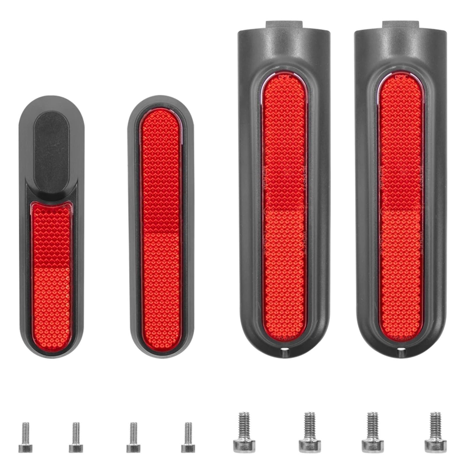 Jodriva Hochwertiger Reflektorschutz for die Vordergabel, for Xiaomi, 4 Pro Mi4 Elektroroller, Radkappe for die Hinterradabdeckung mit Schraubensatz Seitenabdeckungen für Elektroroller(Red) von Jodriva