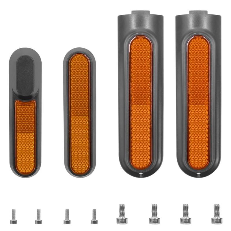 Jodriva Hochwertiger Reflektorschutz for die Vordergabel, for Xiaomi, 4 Pro Mi4 Elektroroller, Radkappe for die Hinterradabdeckung mit Schraubensatz Seitenabdeckungen für Elektroroller(Yellow) von Jodriva