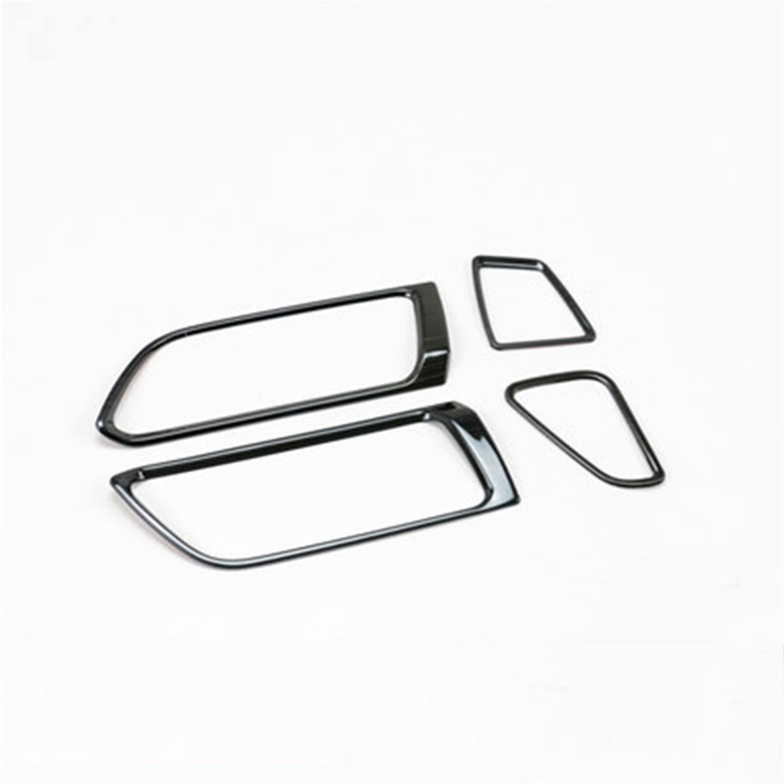 Jodriva Klimaanlage AC Vents Rahmen Armaturenbrett Luftauslass Dekor Aufkleber Abdeckung Trim, for Peugeot 308 408 Autozubehör Auto-Lüftungsgitter-Dekoration(308 Black) von Jodriva