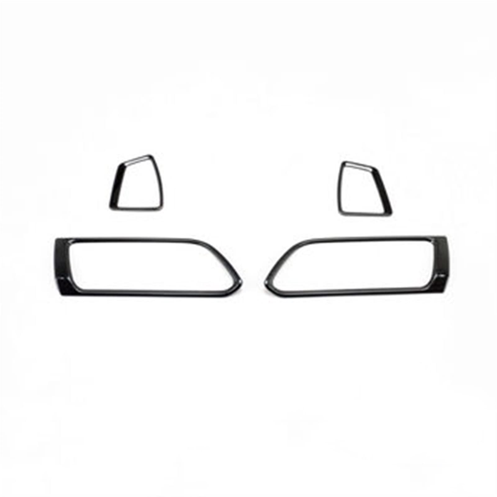 Jodriva Klimaanlage AC Vents Rahmen Armaturenbrett Luftauslass Dekor Aufkleber Abdeckung Trim, for Peugeot 308 408 Autozubehör Auto-Lüftungsgitter-Dekoration(408 Black) von Jodriva