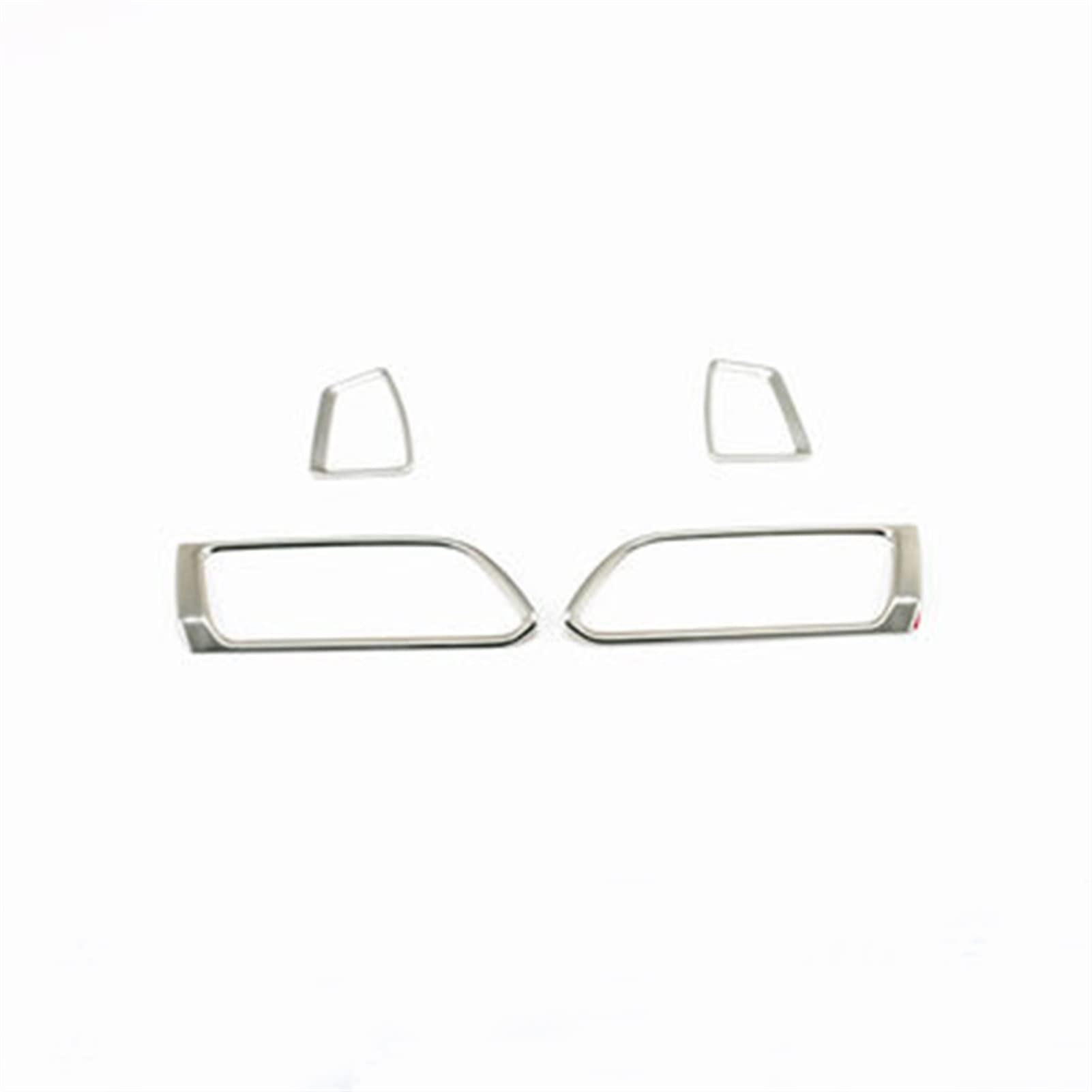 Jodriva Klimaanlage AC Vents Rahmen Armaturenbrett Luftauslass Dekor Aufkleber Abdeckung Trim, for Peugeot 308 408 Autozubehör Auto-Lüftungsgitter-Dekoration(408 Silver) von Jodriva