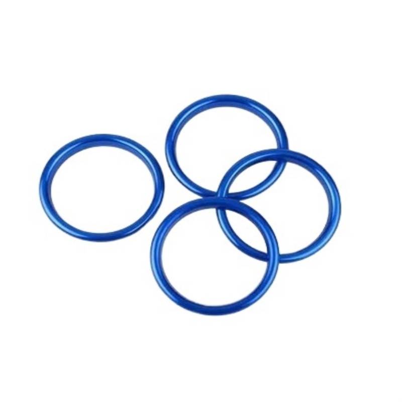 Jodriva Klimaanlage Air Vent Outlet Ring Abdeckung Trim Dekoration Aufkleber, for A3 S3 2013-2017 for Q2 2017 Zubehör Auto-Styling 4 Stück Auto-Lüftungsgitter-Dekoration(Blue) von Jodriva