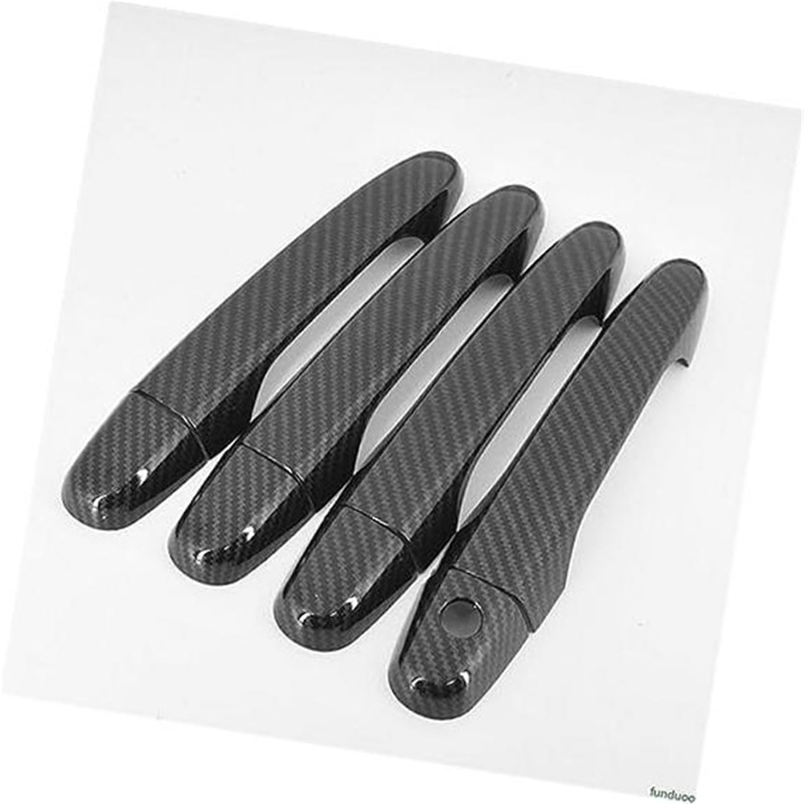 Jodriva Kohlefaser-Autotürgriffabdeckungen Bowl Trim for CR-V CRV 2012 2013 2014 2015 2016 Autotürgriffabdeckung(Black Carbon 0 Button) von Jodriva
