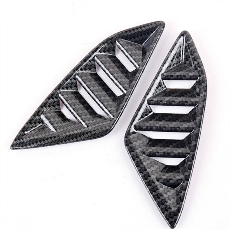 Jodriva Kohlefaser-Körnung, ABS, AC-Klimaanlage, Armaturenbrett-Entlüftungsabdeckung, for Mazda6, for ATENZA 2016–2018 Auto-Lüftungsgitter-Dekoration(Carbon Fiber Grain) von Jodriva