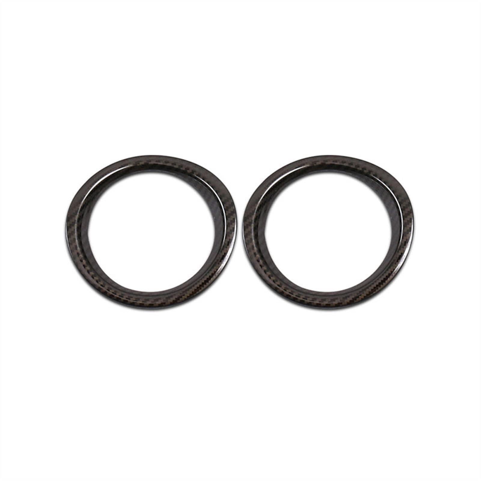 Jodriva Kohlefaserfarbene AC-Klimaanlage, Armaturenbrett-Entlüftungsabdeckung, for Toyota, for Corolla 2017 2018, Edelstahl Auto-Lüftungsgitter-Dekoration(Carbon Fiber Color) von Jodriva