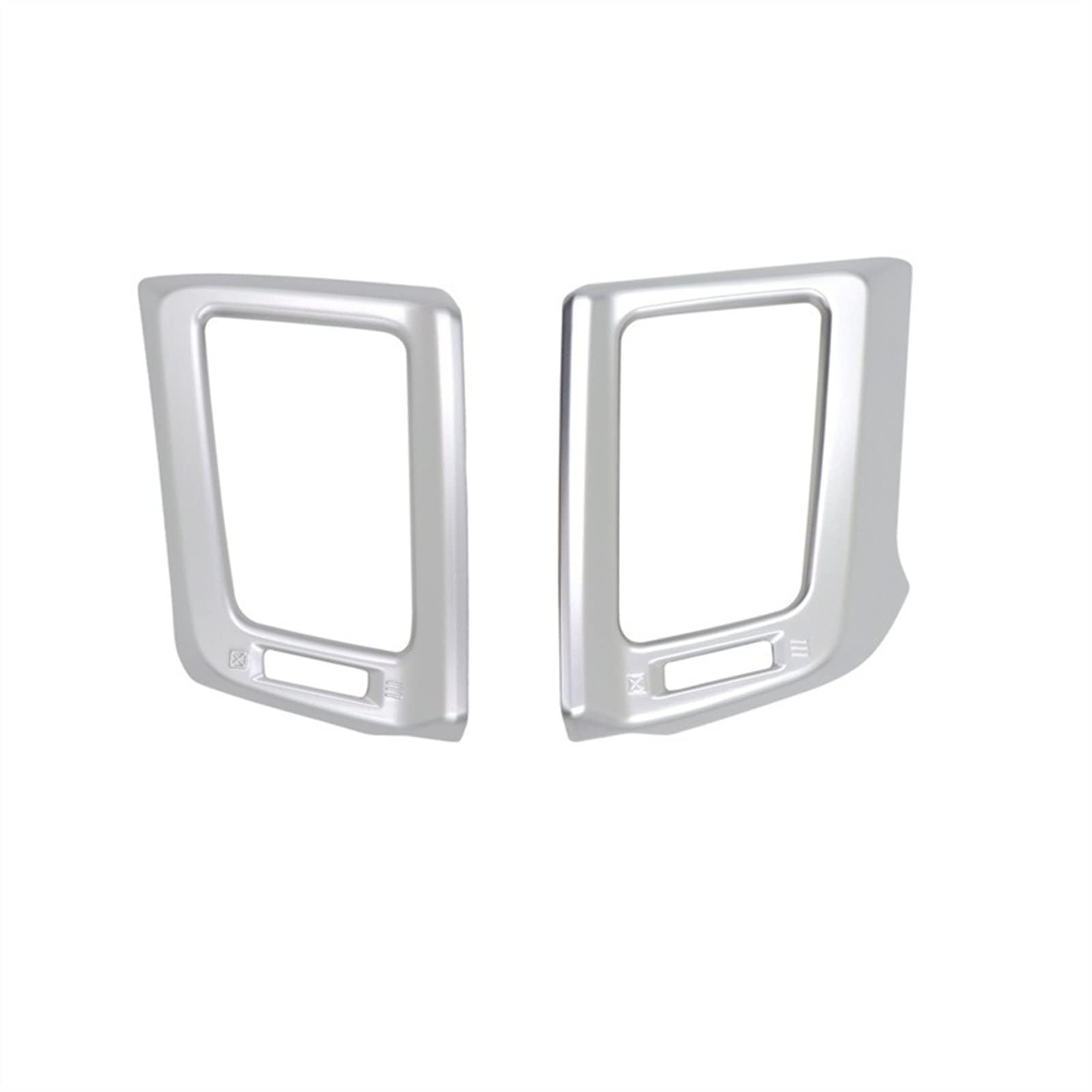Jodriva Kohlefaserfarbene Klimaanlagen-Armaturenbrett-Entlüftungsabdeckung, for Toyota, for RAV4 2013–2018 Auto-Lüftungsgitter-Dekoration(Silver) von Jodriva