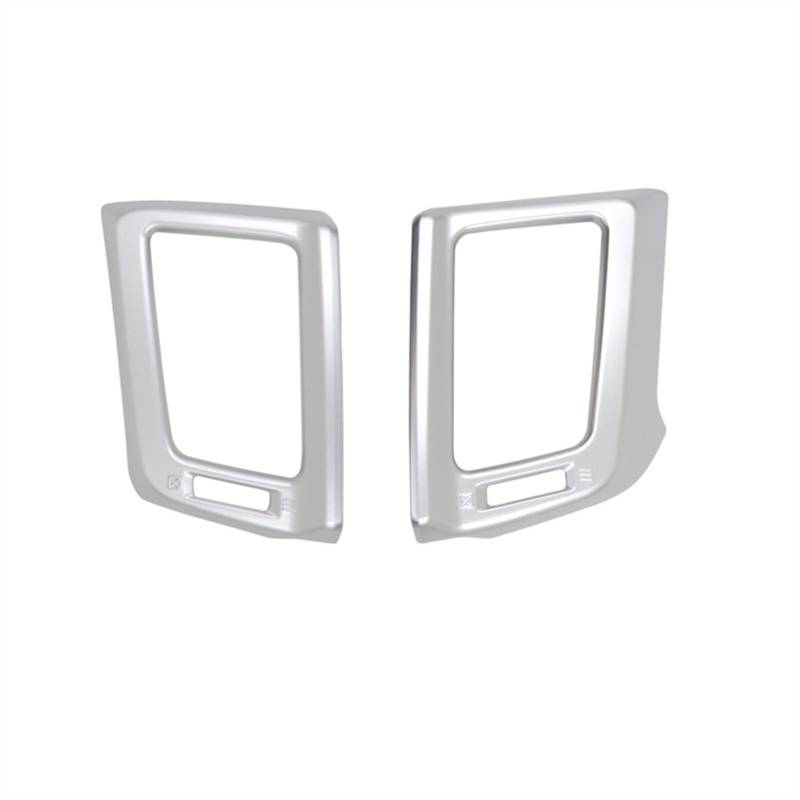 Jodriva Kohlefaserfarbene Klimaanlagen-Armaturenbrett-Entlüftungsabdeckung, for Toyota, for RAV4 2013–2018 Auto-Lüftungsgitter-Dekoration(Silver) von Jodriva