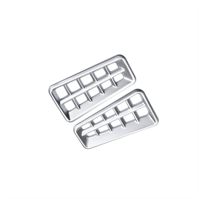 Jodriva Kohlefaserfarbene Klimaanlagen-Armaturenbrett-Entlüftungsabdeckung, for Toyota, for RAV4 2013 Auto-Lüftungsgitter-Dekoration(Silver) von Jodriva