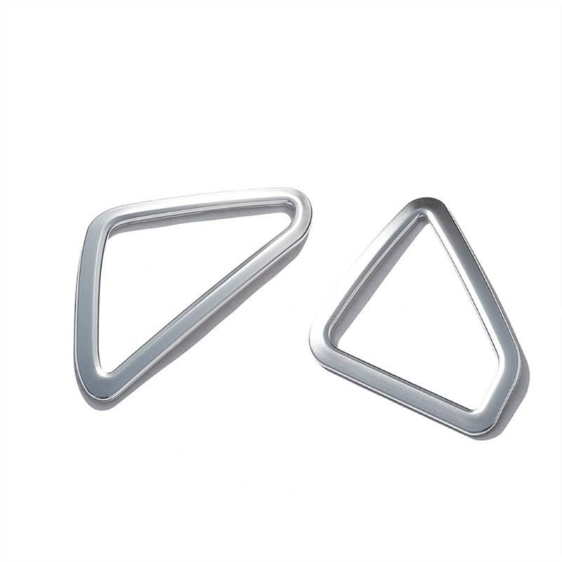 Jodriva LHD ABS Kohlefaser-Stil Auto-Armaturenbrett, Klimaanlage, Auslassrahmen, Dekorationsabdeckung, for X5 F15 X6 F16 2014–2018 Auto-Lüftungsgitter-Dekoration(Silver) von Jodriva