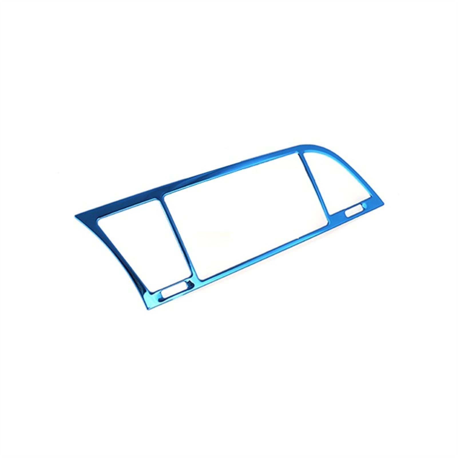 Jodriva LHD-Edelstahl-Klimaanlage-Armaturenbrett-Entlüftungsabdeckungsverkleidung, for Hyundai, for Elantra 2017–2018 Auto-Lüftungsgitter-Dekoration(Blue) von Jodriva