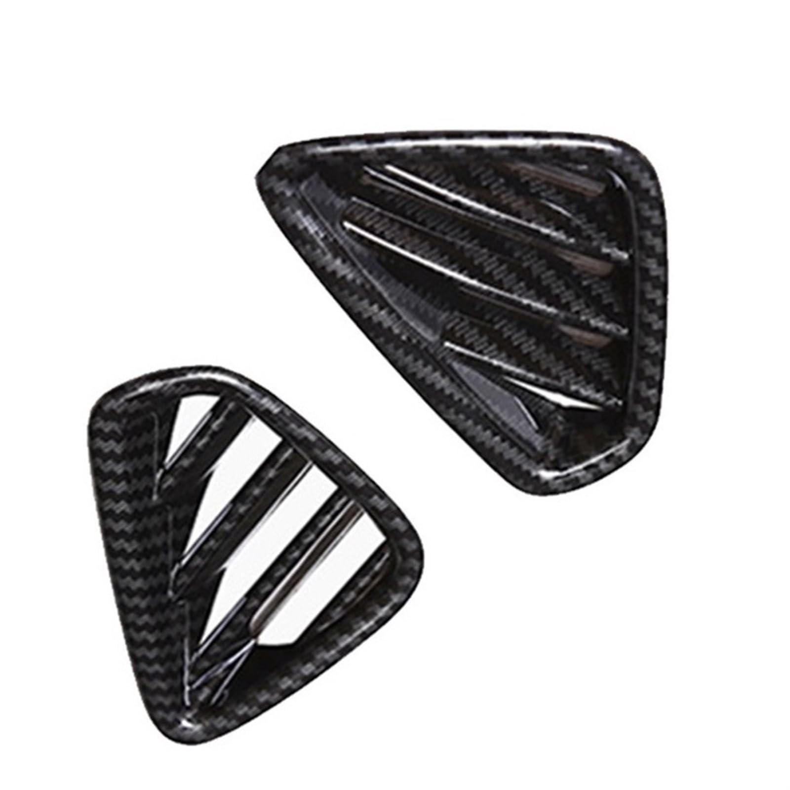 Jodriva LHD Kohlefaser-Farbe, Klimaanlage, Armaturenbrett-Entlüftungsabdeckung, for Hyundai, for Kona, for Encino 2018–2019 Auto-Lüftungsgitter-Dekoration(Carbon Fiber Color) von Jodriva