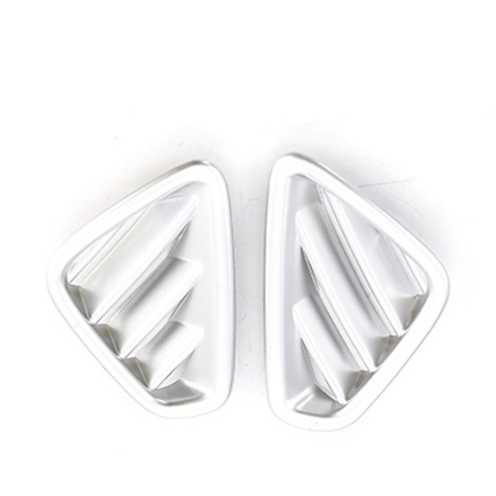 Jodriva LHD Kohlefaser-Farbe, Klimaanlage, Armaturenbrett-Entlüftungsabdeckung, for Hyundai, for Kona, for Encino 2018–2019 Auto-Lüftungsgitter-Dekoration(Silver) von Jodriva