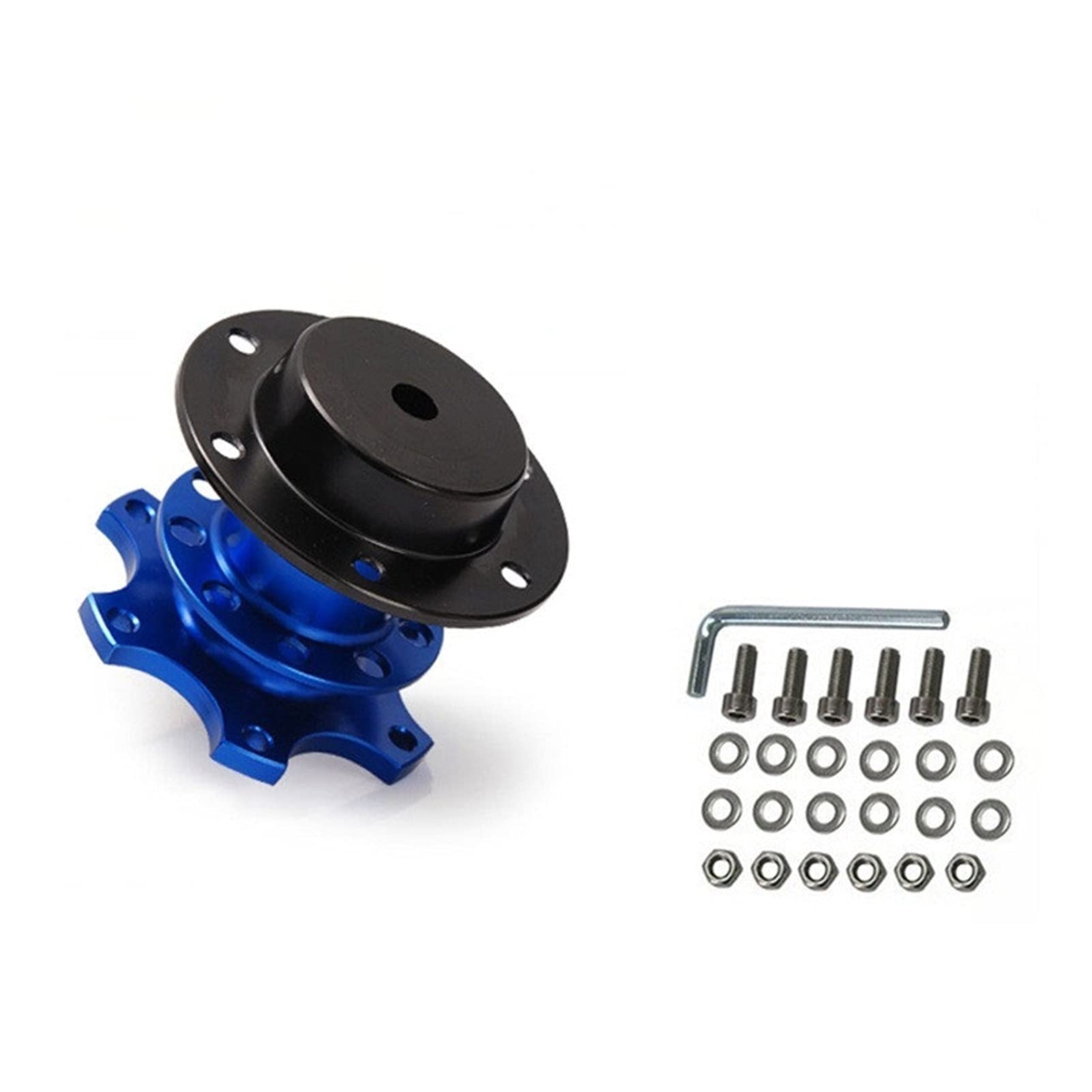 Jodriva Lenkrad Snap Off Schnellspanner Nabenadapter Boss Kit Universal, for, E34 EP-CA0011 Auto-Lenkradnabe(Blue) von Jodriva
