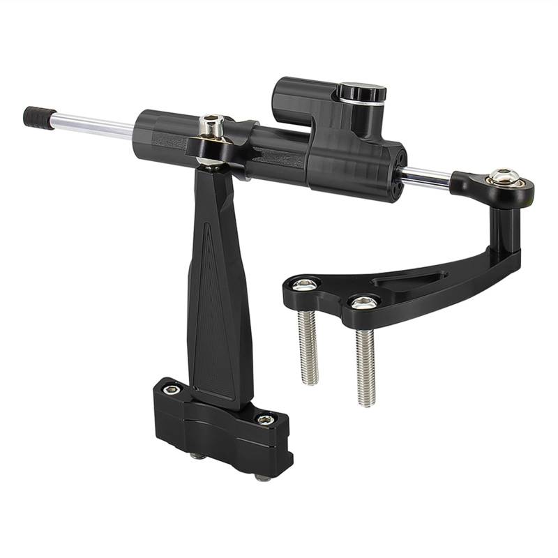Jodriva Lenkungsdämpferhalterung Motorrad-Lenkungsdämpfer-Montageunterstützungsstabilisator for CB650F CB 650F 2015 2016 2017 2018 2019(Black Set) von Jodriva