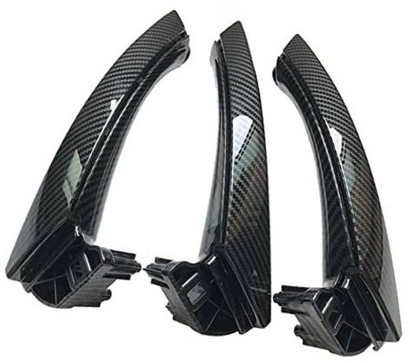 Jodriva Linkshänder-Fahrer-Carbonfaser-Innentürgriff-Armlehnenverkleidung, for, 3er-Serie E90 E91 316 318 320 325 328 Auto-Innentürgriff(Black Lhd 6pcs) von Jodriva
