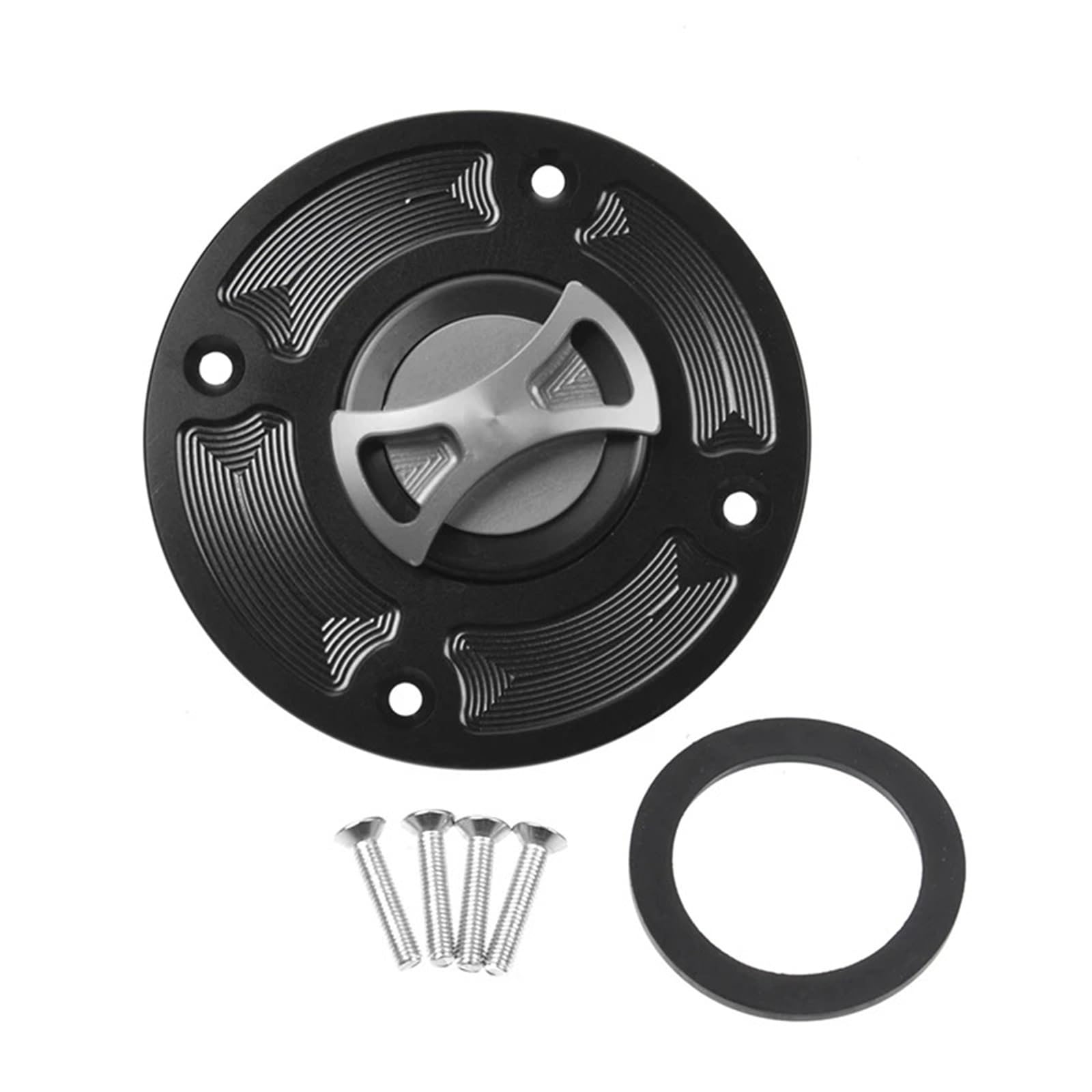 Jodriva Motorrad CNC Tankdeckel Abdeckung, for GSXR600 GSXR750 GSXR1000 GSXR1300, for Hayabusa, TL1000S TL1000R GS500 SV650 GSF1200(Grey) von Jodriva