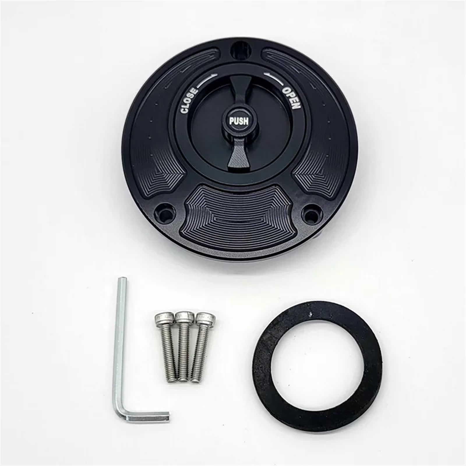 Jodriva Motorrad CNC Tankdeckel Abdeckung, for Monster, SuperSports 1098 S/R 748 916 996 998 848(Black and Black) von Jodriva