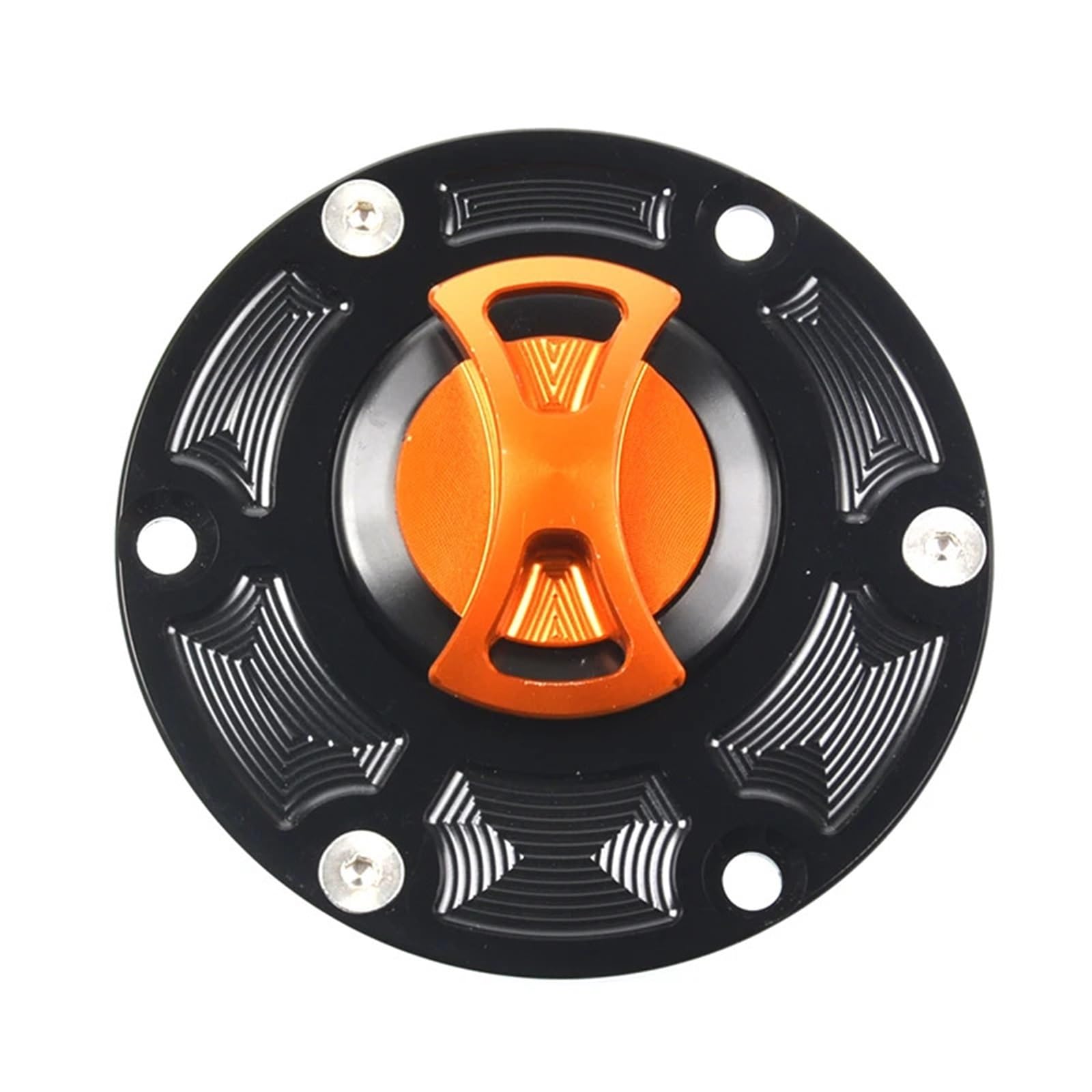 Jodriva Motorrad CNC Tankdeckel Abdeckung, for Moto Guzzi, Rocket III, for Moto Guzzi, Alle Stile, for Moto Guzzi, Cagiva Alle Baujahre(Orange) von Jodriva