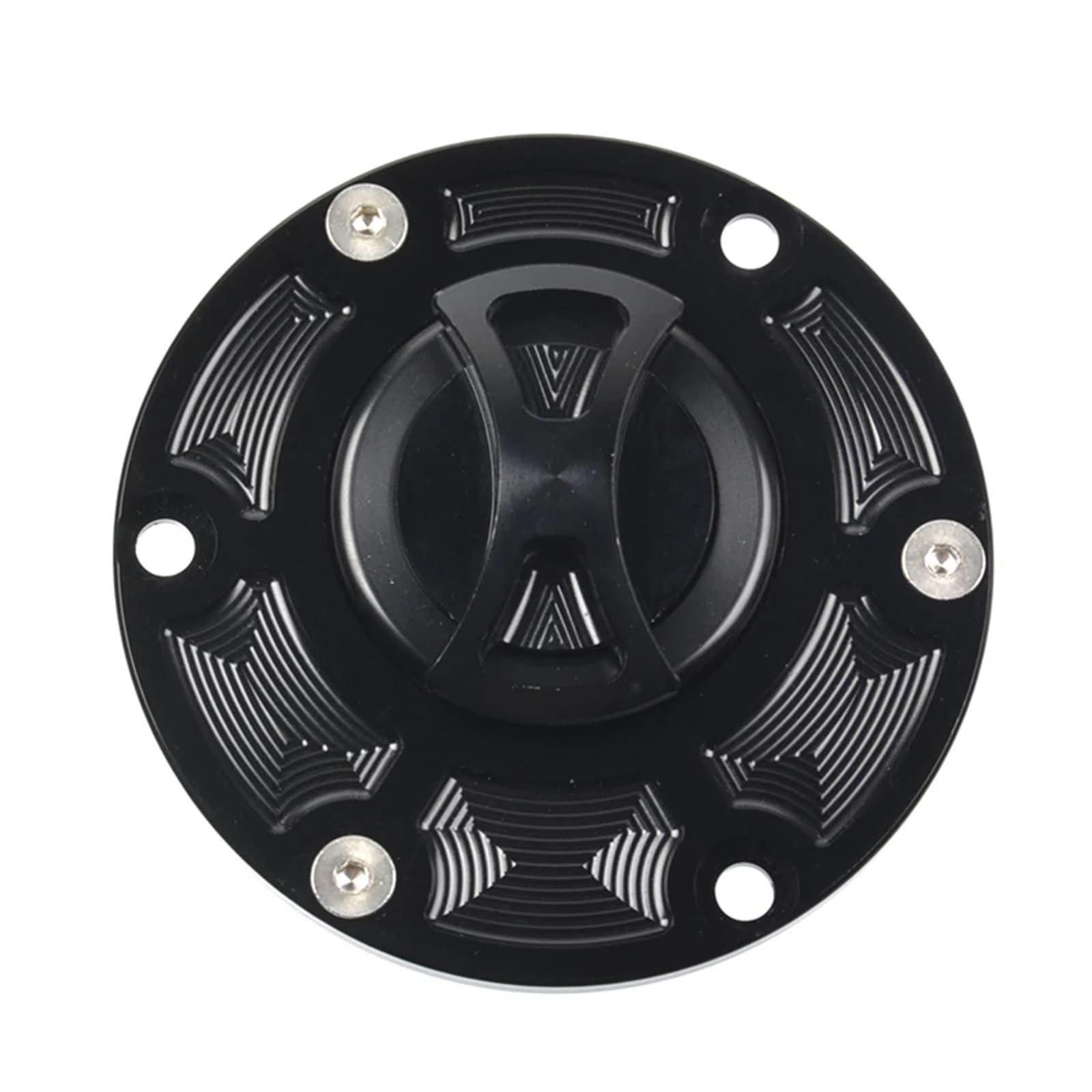 Jodriva Motorrad CNC Tankdeckel Abdeckung, for Triumph, Daytona 600/650 675/955i Speed ​​Four Triple 955i/1050 Tiger 800/800XC TT600(Black) von Jodriva