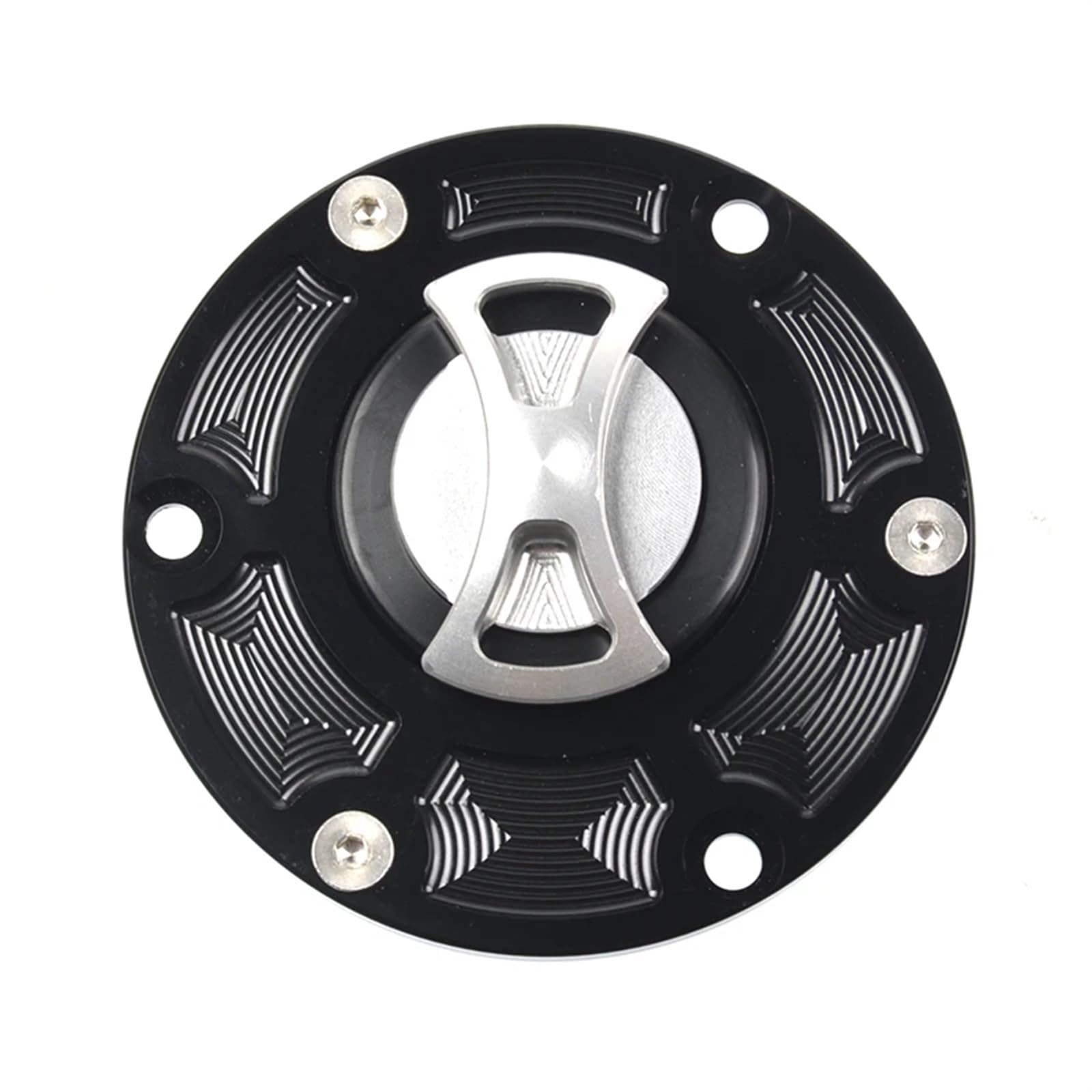 Jodriva Motorrad CNC Tankdeckel Abdeckung, for Triumph, Daytona 600/650 675/955i Speed ​​Four Triple 955i/1050 Tiger 800/800XC TT600(Sliver) von Jodriva