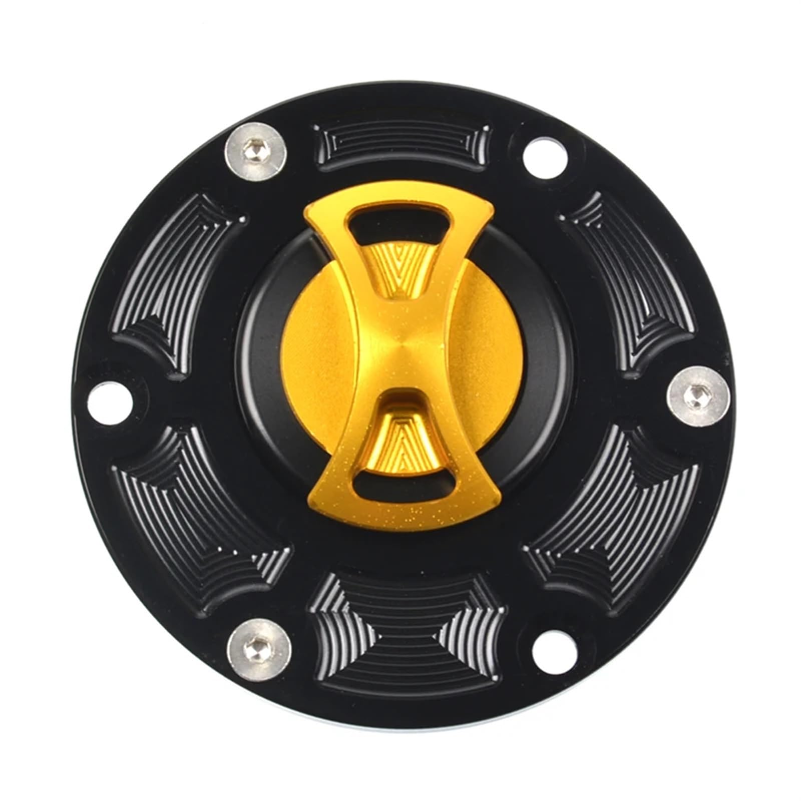 Jodriva Motorrad RS660 CNC Tankdeckel Abdeckung, for Aprilia, RSV 1000 RSV1000 Mille Shiver 750 RS125 RS250 Tuono 1000 RS660 Öl Abdeckung(Gold) von Jodriva