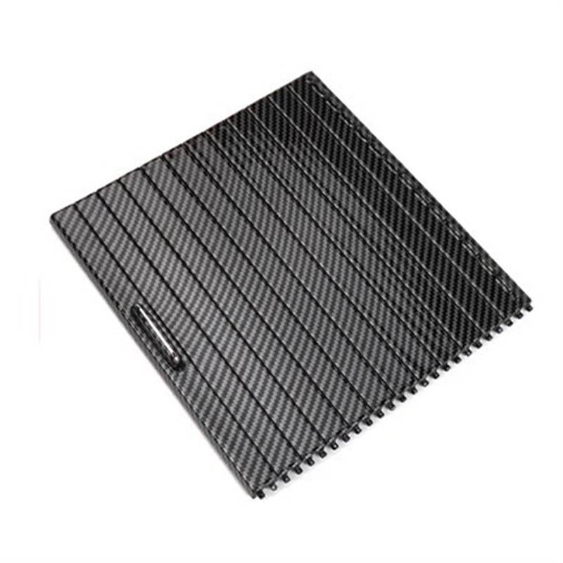 Jodriva Neue Auto-Innenraum-Mittelkonsolen-Rollo-Abdeckung, for, for, ML-Calss W166 GL-Klasse X166 GLE W292 Getränkehalterplatte Getränkehalter-Abdeckung für die Armlehne des Autos(Carbon) von Jodriva